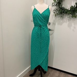 ASOS Petite Green Wrap Dress